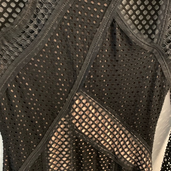 BCBG Max Azria black long sleeve mini dress - Picture 2 of 4